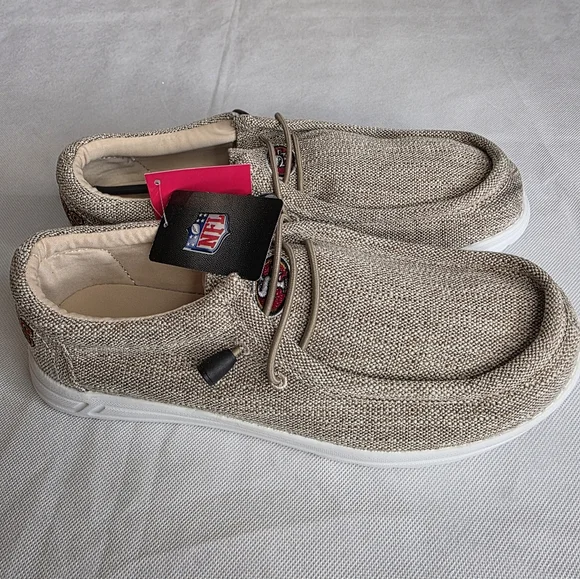 FOCO Men's NFL Team Logo Lightweight Loafers San Francisco 49ers Size S 7/8 NWT - Picture 8 of 16